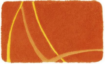 Le tapis de bain Motion 60 x 100 cm orange 